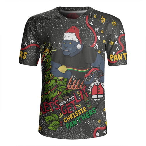 Penrith Panthers Christmas Custom Rugby Jersey - Let's Get Lit Chrisse Pressie Rugby Jersey Penrith Panthers Christmas Custom Rugby Jersey - Let's Get Lit Chrisse Pressie Rugby Jersey