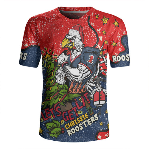 Sydney Roosters Christmas Custom Rugby Jersey - Let's Get Lit Chrisse Pressie Rugby Jersey Sydney Roosters Christmas Custom Rugby Jersey - Let's Get Lit Chrisse Pressie Rugby Jersey