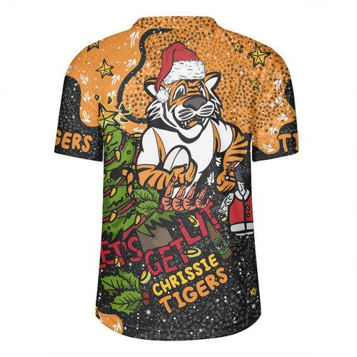Wests Tigers Christmas Custom Rugby Jersey - Let's Get Lit Chrisse Pressie Rugby Jersey Wests Tigers Christmas Custom Rugby Jersey - Let's Get Lit Chrisse Pressie Rugby Jersey
