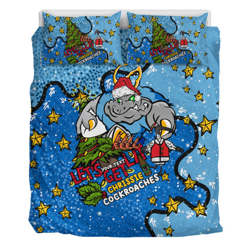New South Wales Cockroaches Christmas Custom Bedding Set - Let's Get Lit Chrisse Pressie Bedding Set New South Wales Cockroaches Christmas Custom Bedding Set - Let's Get Lit Chrisse Pressie Bedding Set