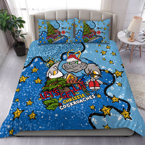 New South Wales Cockroaches Christmas Custom Bedding Set - Let's Get Lit Chrisse Pressie Bedding Set New South Wales Cockroaches Christmas Custom Bedding Set - Let's Get Lit Chrisse Pressie Bedding Set