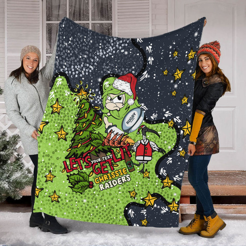 Canberra Raiders Christmas Custom Blanket - Let's Get Lit Chrisse Pressie Blanket Canberra Raiders Christmas Custom Blanket - Let's Get Lit Chrisse Pressie Blanket