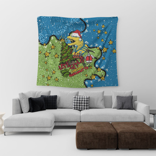 Parramatta Eels Christmas Custom Tapestry - Let's Get Lit Chrisse Pressie Tapestry Parramatta Eels Christmas Custom Tapestry - Let's Get Lit Chrisse Pressie Tapestry