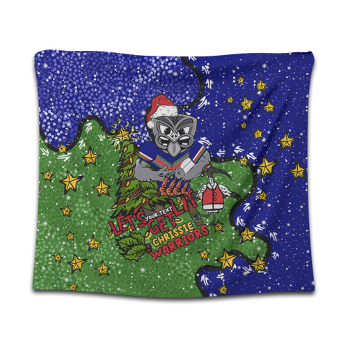 New Zealand Warriors Christmas Custom Tapestry - Let's Get Lit Chrisse Pressie Tapestry New Zealand Warriors Christmas Custom Tapestry - Let's Get Lit Chrisse Pressie Tapestry