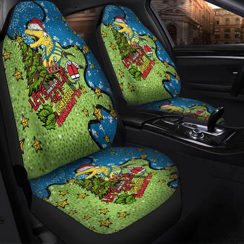 Parramatta Eels Christmas Custom Car Seat Cover - Let's Get Lit Chrisse Pressie Car Seat Cover