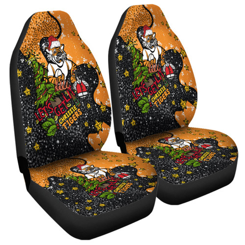 Wests Tigers Christmas Custom Car Seat Cover - Let's Get Lit Chrisse Pressie Car Seat Cover Wests Tigers Christmas Custom Car Seat Cover - Let's Get Lit Chrisse Pressie Car Seat Cover
