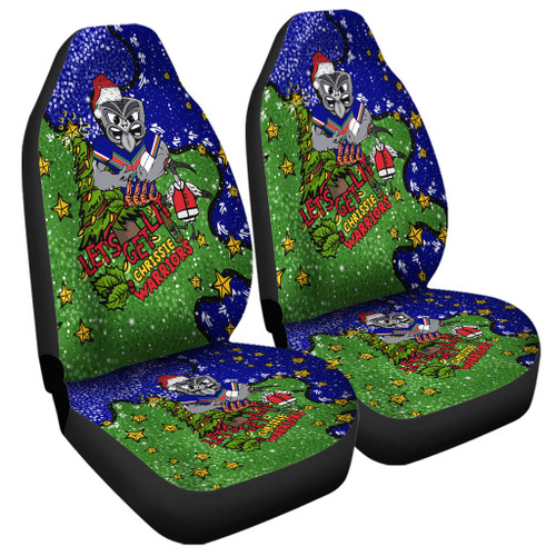 New Zealand Warriors Christmas Custom Car Seat Cover - Let's Get Lit Chrisse Pressie Car Seat Cover New Zealand Warriors Christmas Custom Car Seat Cover - Let's Get Lit Chrisse Pressie Car Seat Cover