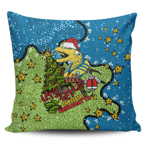 Parramatta Eels Christmas Custom Pillow Cases - Let's Get Lit Chrisse Pressie Pillow Cases Parramatta Eels Christmas Custom Pillow Cases - Let's Get Lit Chrisse Pressie Pillow Cases