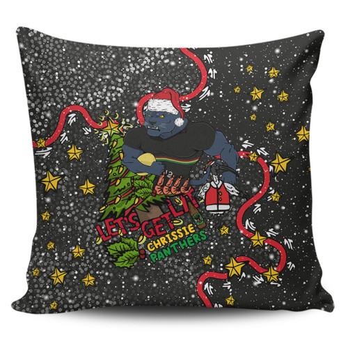 Penrith Panthers Christmas Custom Pillow Cases - Let's Get Lit Chrisse Pressie Pillow Cases Penrith Panthers Christmas Custom Pillow Cases - Let's Get Lit Chrisse Pressie Pillow Cases