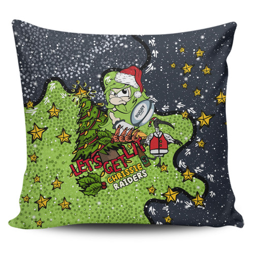 Canberra Raiders Christmas Custom Pillow Cases - Let's Get Lit Chrisse Pressie Pillow Cases Canberra Raiders Christmas Custom Pillow Cases - Let's Get Lit Chrisse Pressie Pillow Cases