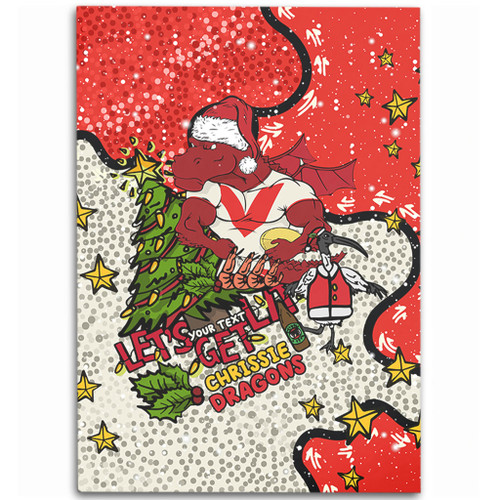 St. George Illawarra Dragons Christmas Custom Area Rug - Let's Get Lit Chrisse Pressie Area Rug St. George Illawarra Dragons Christmas Custom Area Rug - Let's Get Lit Chrisse Pressie Area Rug