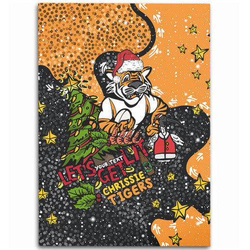 Wests Tigers Christmas Custom Area Rug - Let's Get Lit Chrisse Pressie Area Rug Wests Tigers Christmas Custom Area Rug - Let's Get Lit Chrisse Pressie Area Rug