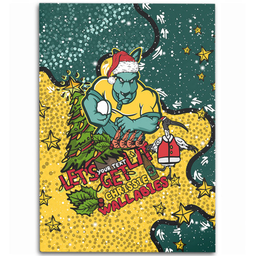 Australia Wallabies Christmas Custom Area Rug - Let's Get Lit Chrisse Pressie Area Rug Australia Wallabies Christmas Custom Area Rug - Let's Get Lit Chrisse Pressie Area Rug