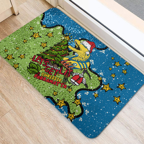 Parramatta Eels Christmas Custom Doormat - Let's Get Lit Chrisse Pressie Doormat Parramatta Eels Christmas Custom Doormat - Let's Get Lit Chrisse Pressie Doormat
