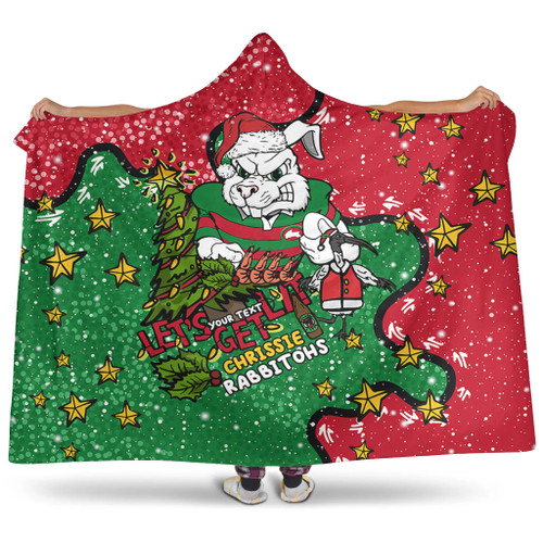 South Sydney Rabbitohs Custom Hooded Blanket - Let's Get Lit Chrisse Pressie Hooded Blanket South Sydney Rabbitohs Custom Hooded Blanket - Let's Get Lit Chrisse Pressie Hooded Blanket
