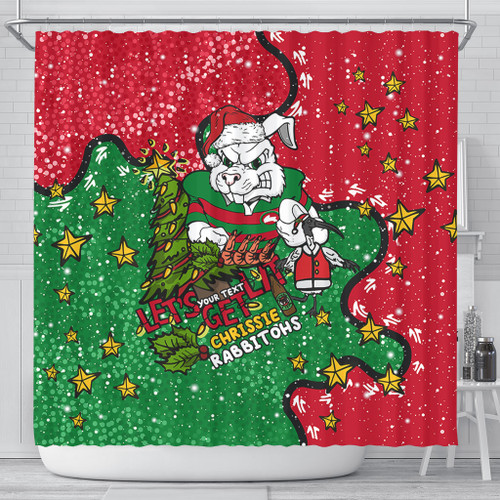 South Sydney Rabbitohs Custom Shower Curtain - Let's Get Lit Chrisse Pressie Shower Curtain South Sydney Rabbitohs Custom Shower Curtain - Let's Get Lit Chrisse Pressie Shower Curtain
