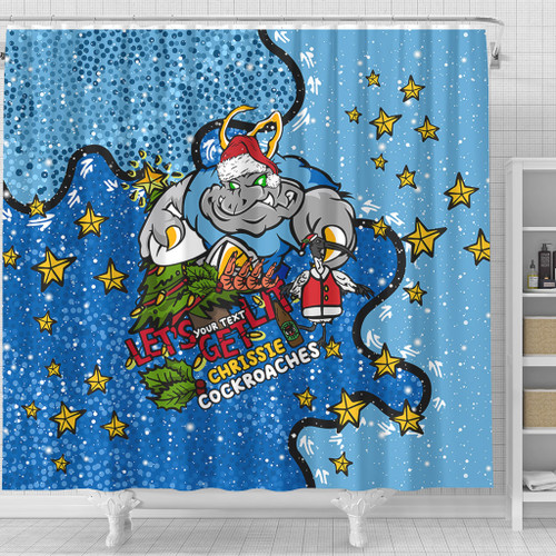 New South Wales Cockroaches Christmas Custom Shower Curtain - Let's Get Lit Chrisse Pressie Shower Curtain New South Wales Cockroaches Christmas Custom Shower Curtain - Let's Get Lit Chrisse Pressie Shower Curtain