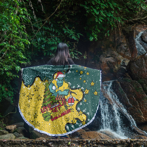 Australia Wallabies Christmas Custom Beach Blanket - Let's Get Lit Chrisse Pressie Beach Blanket Australia Wallabies Christmas Custom Beach Blanket - Let's Get Lit Chrisse Pressie Beach Blanket