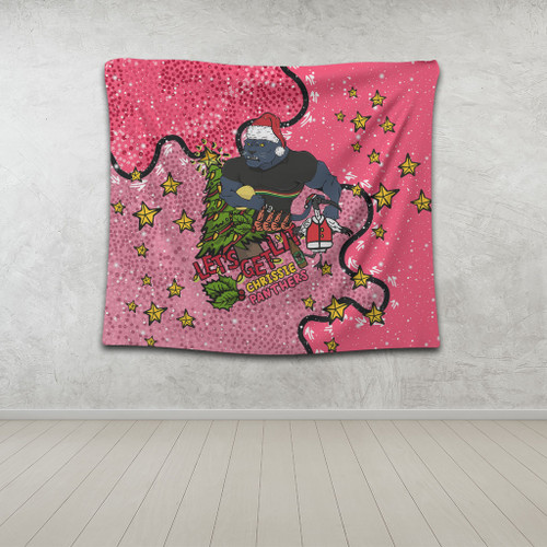 Penrith Panthers Christmas Custom Tapestry - Let's Get Lit Chrisse Pressie Pink Tapestry Penrith Panthers Christmas Custom Tapestry - Let's Get Lit Chrisse Pressie Pink Tapestry