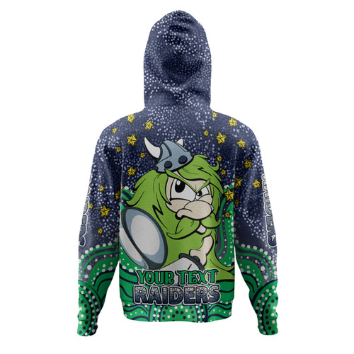 Canberra Raiders Custom Hoodie - Custom With Aboriginal Inspired Style Of Dot Painting Patterns  Hoodie Canberra Raiders Custom Hoodie - Custom With Aboriginal Inspired Style Of Dot Painting Patterns  Hoodie