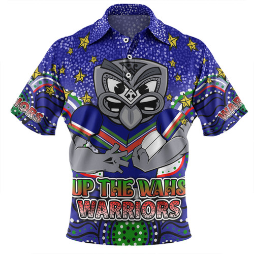 New Zealand Warriors Custom Polo Shirt - Custom With Aboriginal Inspired Style Of Dot Painting Patterns  Polo Shirt
