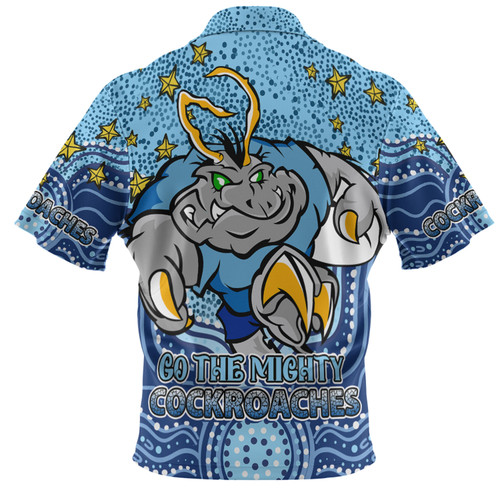 New South Wales Cockroaches Custom Polo Shirt - Custom With Aboriginal Inspired Style Of Dot Painting Patterns  Polo Shirt New South Wales Cockroaches Custom Polo Shirt - Custom With Aboriginal Inspired Style Of Dot Painting Patterns  Polo Shirt