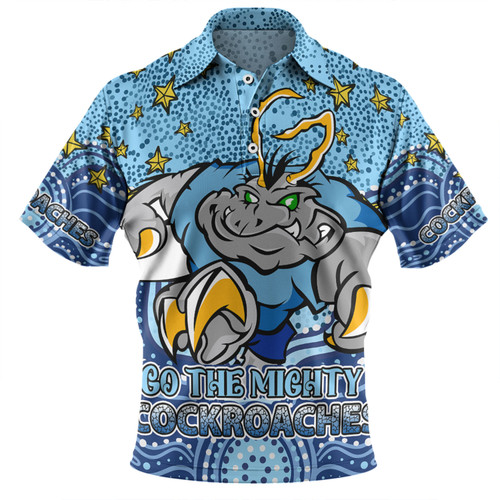 New South Wales Cockroaches Custom Polo Shirt - Custom With Aboriginal Inspired Style Of Dot Painting Patterns  Polo Shirt