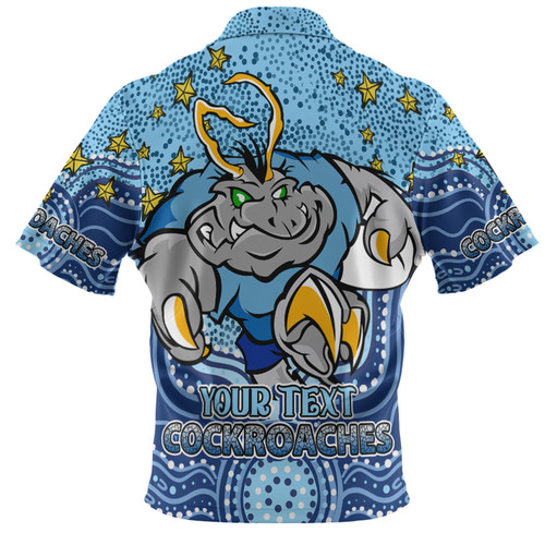 New South Wales Cockroaches Custom Hawaiian Shirt - Custom With Aboriginal Inspired Style Of Dot Painting Patterns  Hawaiian Shirt New South Wales Cockroaches Custom Hawaiian Shirt - Custom With Aboriginal Inspired Style Of Dot Painting Patterns  Hawaiian Shirt