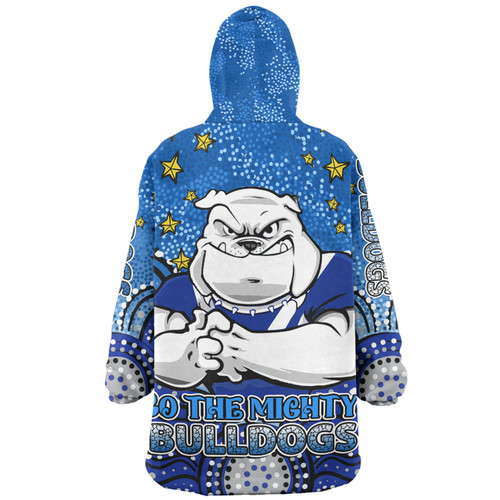 Canterbury-Bankstown Bulldogs Custom Snug Hoodie - Custom With Aboriginal Inspired Style Of Dot Painting Patterns  Snug Hoodie