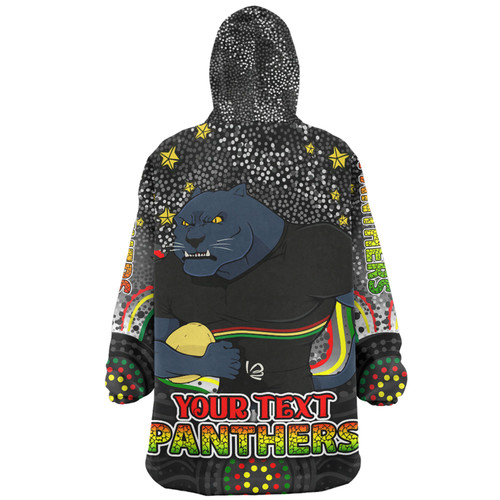 Penrith Panthers Custom Snug Hoodie - Custom With Aboriginal Inspired Style Of Dot Painting Patterns  Snug Hoodie Penrith Panthers Custom Snug Hoodie - Custom With Aboriginal Inspired Style Of Dot Painting Patterns  Snug Hoodie