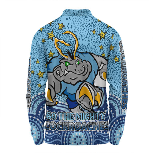 New South Wales Cockroaches Custom Long Sleeve Polo Shirt - Custom With Aboriginal Inspired Style Of Dot Painting Patterns  Long Sleeve Polo Shirt New South Wales Cockroaches Custom Long Sleeve Polo Shirt - Custom With Aboriginal Inspired Style Of Dot Painting Patterns  Long Sleeve Polo Shirt