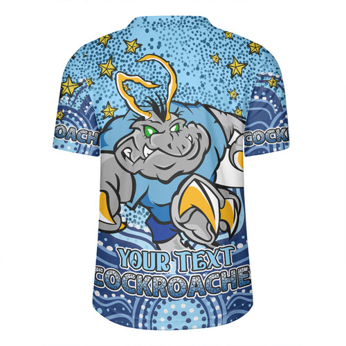 New South Wales Cockroaches Custom Rugby Jersey - Custom With Aboriginal Inspired Style Of Dot Painting Patterns  Rugby Jersey New South Wales Cockroaches Custom Rugby Jersey - Custom With Aboriginal Inspired Style Of Dot Painting Patterns  Rugby Jersey