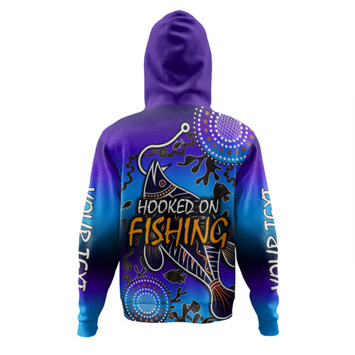 Australia Fishing Aboriginal Fishing Custom Hoodie - Hooked On Fishing With Aboriginal Patterns Hoodie Australia Fishing Aboriginal Fishing Custom Hoodie - Hooked On Fishing With Aboriginal Patterns Hoodie