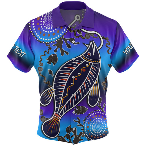 Australia Fishing Aboriginal Fishing Custom Hawaiian Shirt - Hooked On Fishing With Aboriginal Patterns Hawaiian Shirt
