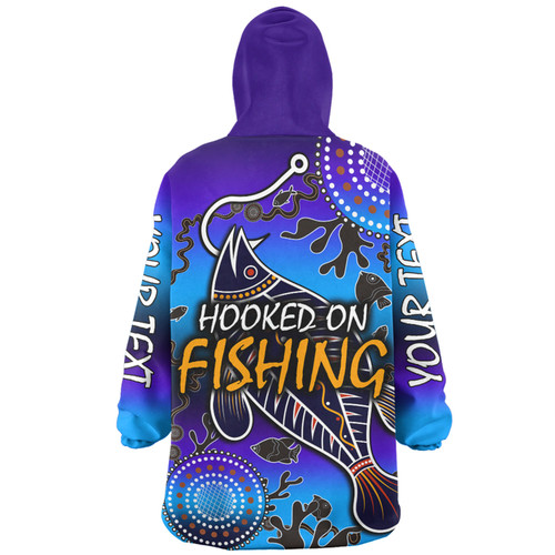 Australia Fishing Aboriginal Fishing Custom Snug Hoodie - Hooked On Fishing With Aboriginal Patterns Snug Hoodie Australia Fishing Aboriginal Fishing Custom Snug Hoodie - Hooked On Fishing With Aboriginal Patterns Snug Hoodie