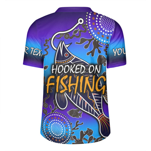 Australia Fishing Aboriginal Fishing Custom Rugby Jersey - Hooked On Fishing With Aboriginal Patterns Rugby Jersey Australia Fishing Aboriginal Fishing Custom Rugby Jersey - Hooked On Fishing With Aboriginal Patterns Rugby Jersey