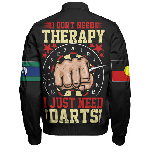 Australia Sport Darts Custom Bomber Jacket - Darts Sport Custom I Just Need Darts Bomber Jacket