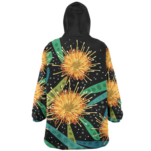 Australia Flowers Aboriginal Snug Hoodie - Australian Yellow Hakea Flower Art Snug Hoodie Australia Flowers Aboriginal Snug Hoodie - Australian Yellow Hakea Flower Art Snug Hoodie