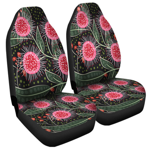 Australia Flowers Aboriginal Car Seat Cover - Aboriginal Style Australian Hakea Flower Car Seat Cover Australia Flowers Aboriginal Car Seat Cover - Aboriginal Style Australian Hakea Flower Car Seat Cover