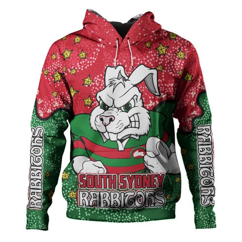 South Sydney Rabbitohs Hoodie - Team With Dot And Star Patterns For Tough Fan Hoodie