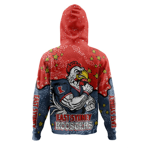Sydney Roosters Custom Hoodie - Team With Dot And Star Patterns For Tough Fan Hoodie Sydney Roosters Custom Hoodie - Team With Dot And Star Patterns For Tough Fan Hoodie
