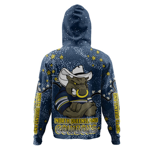 North Queensland Cowboys Custom Hoodie - Team With Dot And Star Patterns For Tough Fan Hoodie North Queensland Cowboys Custom Hoodie - Team With Dot And Star Patterns For Tough Fan Hoodie