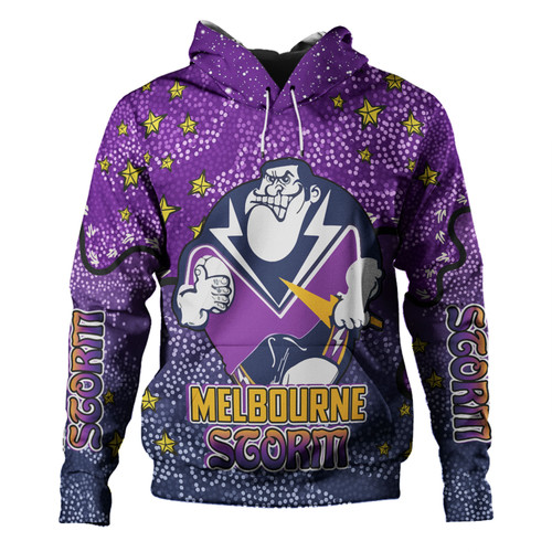 Melbourne Storm Custom Hoodie - Team With Dot And Star Patterns For Tough Fan Hoodie