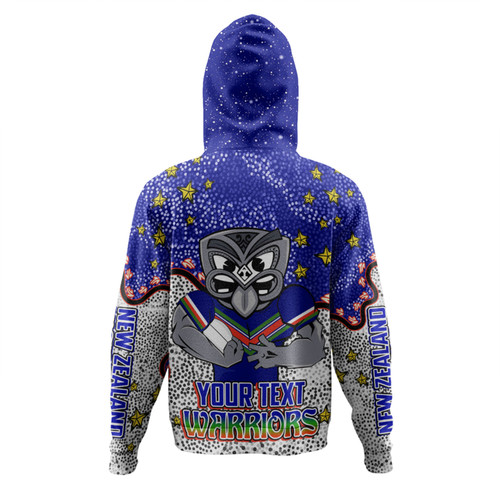 New Zealand Warriors Custom Hoodie - Team With Dot And Star Patterns For Tough Fan Hoodie