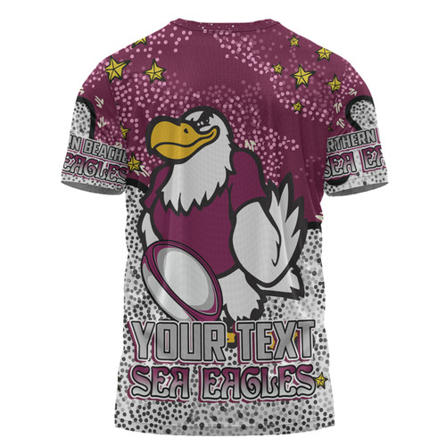 Manly Warringah Sea Eagles T-shirt - Team With Dot And Star Patterns For Tough Fan T-shirt Manly Warringah Sea Eagles T-shirt - Team With Dot And Star Patterns For Tough Fan T-shirt