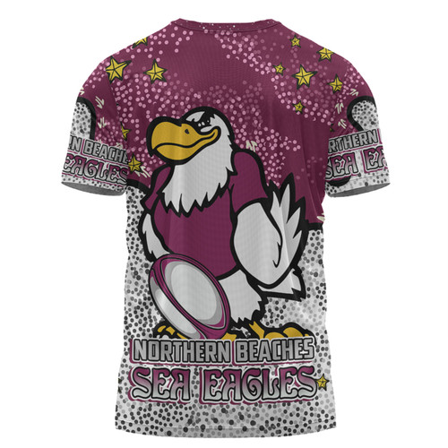 Manly Warringah Sea Eagles T-shirt - Team With Dot And Star Patterns For Tough Fan T-shirt Manly Warringah Sea Eagles T-shirt - Team With Dot And Star Patterns For Tough Fan T-shirt