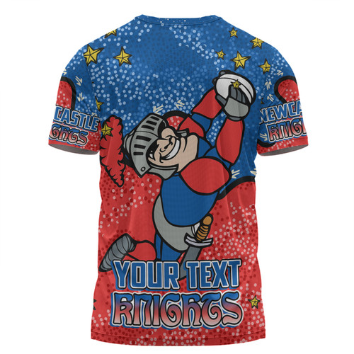 Newcastle Knights Custom T-shirt - Team With Dot And Star Patterns For Tough Fan T-shirt Newcastle Knights Custom T-shirt - Team With Dot And Star Patterns For Tough Fan T-shirt