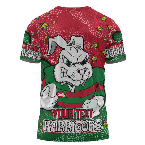 South Sydney Rabbitohs T-shirt - Team With Dot And Star Patterns For Tough Fan T-shirt