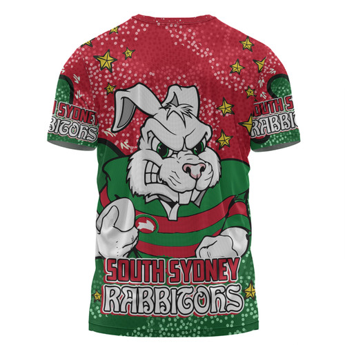 South Sydney Rabbitohs T-shirt - Team With Dot And Star Patterns For Tough Fan T-shirt
