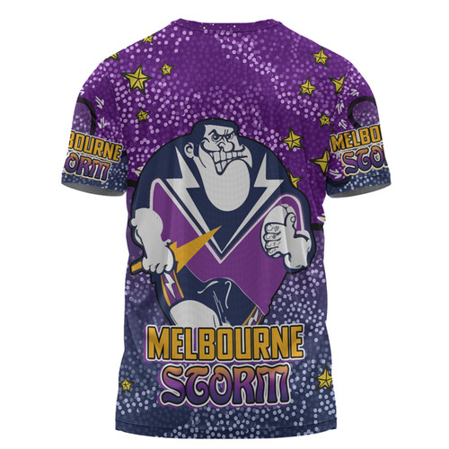 Melbourne Storm Custom T-shirt - Team With Dot And Star Patterns For Tough Fan T-shirt Melbourne Storm Custom T-shirt - Team With Dot And Star Patterns For Tough Fan T-shirt